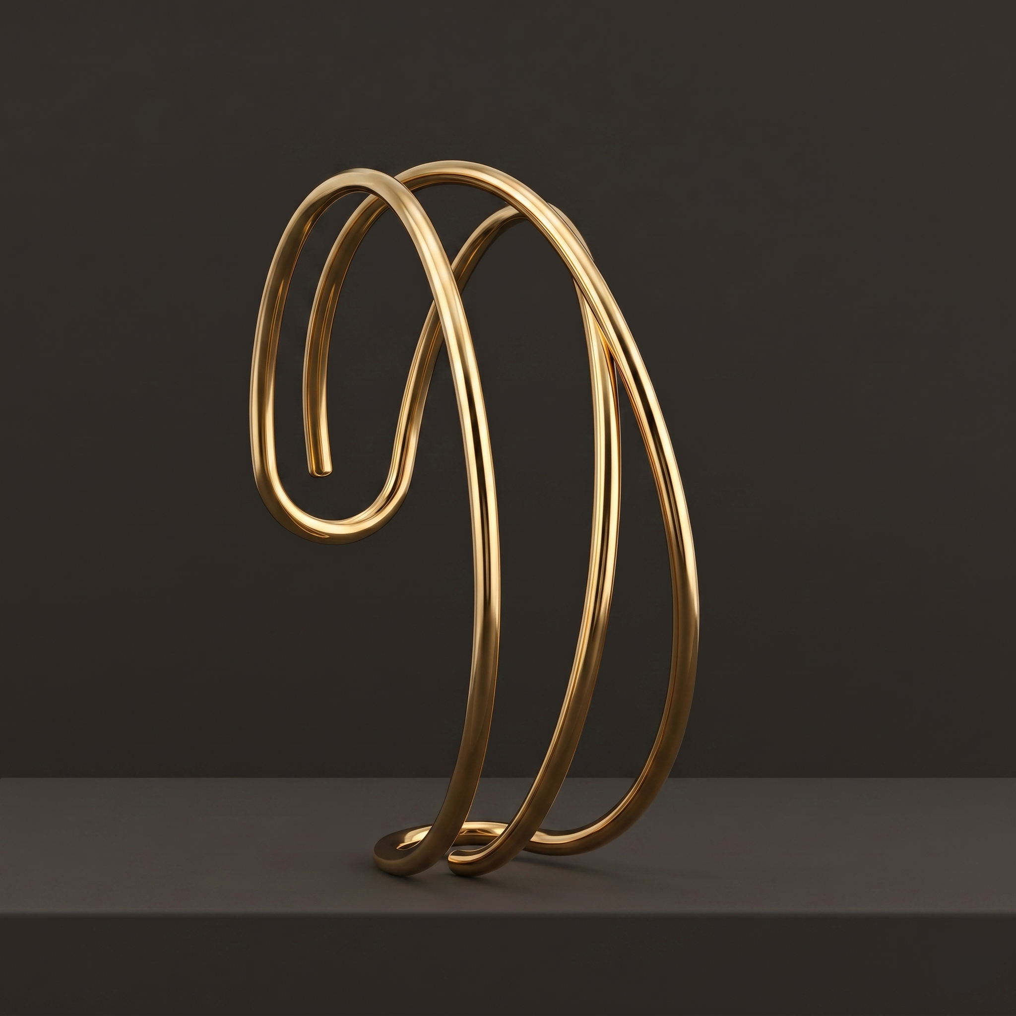 Arc Pattern Open Bracelet close-up view - Avalna